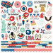 Simple Stories - America The Beautiful Collection - 12 x 12 Cardstock Stickers