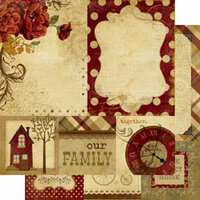 Memory Works - Simple Stories - Generations Collection - 12 x 12 Double Sided Paper - Quote and Photo Mat Elements