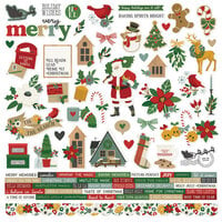 Simple Stories - Hearth and Holiday Collection - 12 x 12 Cardstock Stickers