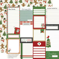 Simple Stories - Hearth and Holiday Collection - 12 x 12 Double Sided Paper - Journal Elements