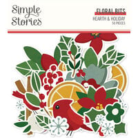 Simple Stories - Hearth and Holiday Collection - Ephemera - Bits and Pieces - Floral