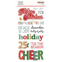 Simple Stories - Hearth and Holiday Collection - Foam Stickers
