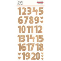 Simple Stories - Hearth and Holiday Collection - Foam Stickers - Numbers