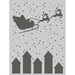 Simple Stories - Hearth and Holiday Collection - 6 x 8 Stencils - Santa's Sleigh