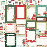 Simple Stories - Baking Spirits Bright Collection - 12 x 12 Double Sided Paper - Journal Elements