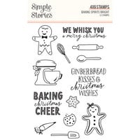Simple Stories - Baking Spirits Bright Collection - Clear Photopolymer Stamps