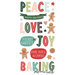 Simple Stories - Baking Spirits Bright Collection - Foam Stickers