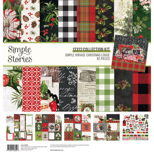 Simple Stories - Simple Vintage Christmas Lodge Collection - 12 x 12 Collection Kit