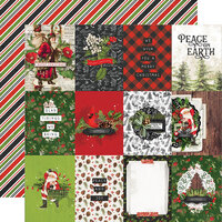 Simple Stories - Simple Vintage Christmas Lodge Collection - 12 x 12 Double Sided Paper - 3 x 4 Elements