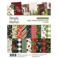 Simple Stories - Simple Vintage Christmas Lodge Collection - 6 x 8 Paper Pad
