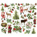 Simple Stories - Simple Vintage Christmas Lodge Collection - Ephemera - Bits and Pieces - Woodland