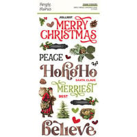 Simple Stories - Simple Vintage Christmas Lodge Collection - Foam Stickers