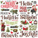 Simple Stories - Simple Vintage Christmas Lodge Collection - Foam Stickers