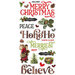Simple Stories - Simple Vintage Christmas Lodge Collection - Foam Stickers