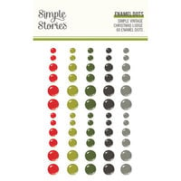 Simple Stories - Simple Vintage Christmas Lodge Collection - Enamel Dots