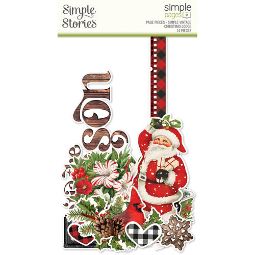 Simple Stories - Simple Pages Collection - Page Pieces - Simple Vintage Christmas Lodge