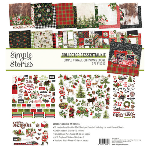 Simple Stories - Simple Vintage Christmas Lodge Collection - Collector's Essential Kit