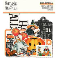 Simple Stories - Simple Vintage October 31st Collection - Ephemera - Bits and Pieces