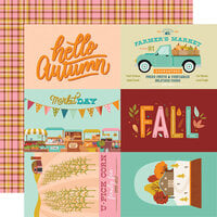 Simple Stories - Harvest Market Collection - 12 x 12 Double Sided Paper - 4 x 6 Elements