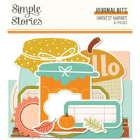 Simple Stories - Harvest Market Collection - Ephemera - Journal Bits