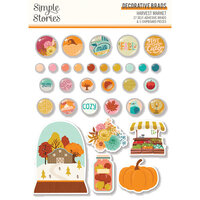 Simple Stories - Harvest Market Collection - Decorative Brads