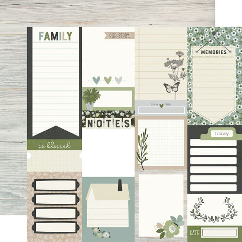 Simple Stories - The Simple Life Collection - 12 x 12 Double Sided Paper - Journal Elements