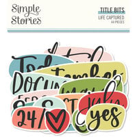 Simple Stories - Life Captured Collection - Ephemera - Bits and Pieces - Titles