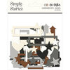 Simple Stories - Color Vibe Collection - Bits and Pieces - Chipboard Basics