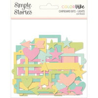 Simple Stories - Color Vibe Collection - Bits and Pieces - Chipboard Lights
