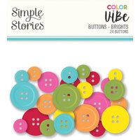 Simple Stories - Color Vibe Collection - Buttons - Brights