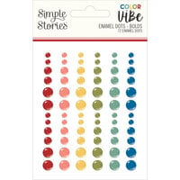 Simple Stories - Color Vibe Collection - Enamel Dots - Bolds