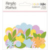 Simple Stories - Color Vibe Collection - Flowers Bits and Pieces - Spring