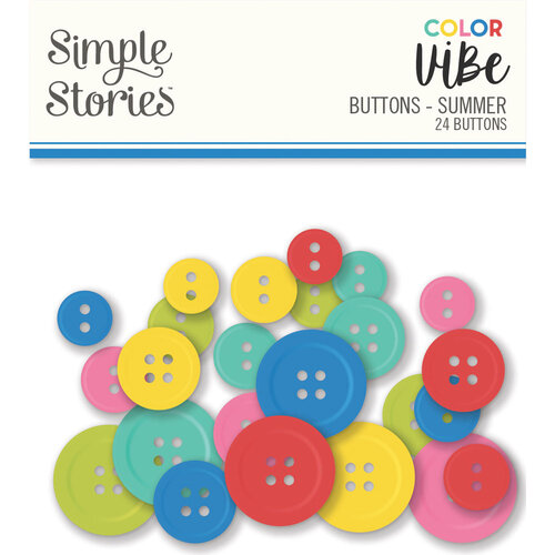 Color Vibe Summer Buttons
