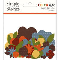 Simple Stories - Color Vibe Collection - Flowers Bits and Pieces - Fall
