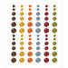 Simple Stories - Color Vibe Collection - Enamel Dots - Fall