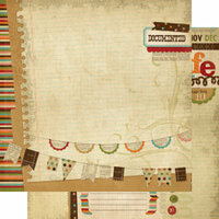 Memory Works - Simple Stories - Year-o-graphy Collection - 12 x 12 Double Sided Paper - Year-in-Review