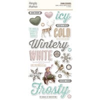 Simple Stories - Simple Vintage Winter Woods Collection - Foam Stickers