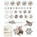 Simple Stories - Simple Vintage Winter Woods Collection - Decorative Brads