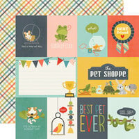 Simple Stories - Pet Shoppe Collection - 12 x 12 Double Sided Paper - Elements 2