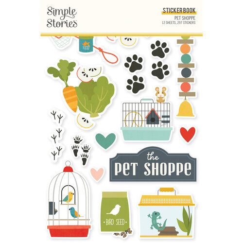 Simple Stories - Pet Shoppe Collection - Sticker Book