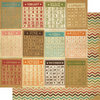 Memory Works - Simple Stories - Year-o-graphy Collection - 12 x 12 Double Sided Paper - Bingo Card