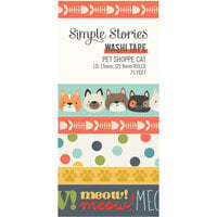 Simple Stories - Pet Shoppe Cat Collection - Washi Tape