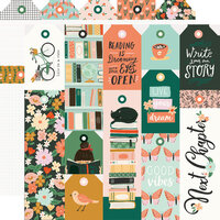 Simple Stories - My Story Collection - 12 x 12 Double Sided Paper - Tags and Bookmark Elements