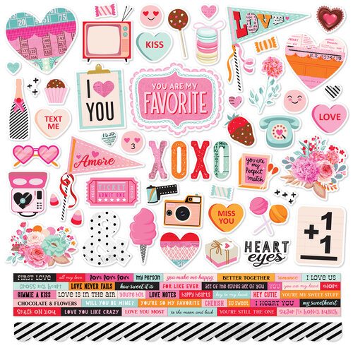 Love Stickers, Printable Sticker Set