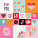 Simple Stories - Heart Eyes Collection - 12 x 12 Double Sided Paper - 2 x 2 and 4 x 4 Elements