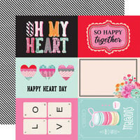 Simple Stories - Heart Eyes Collection - 12 x 12 Double Sided Paper - 4 x 6 Elements