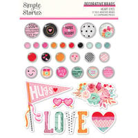 Simple Stories - Heart Eyes Collection - Decorative Brads