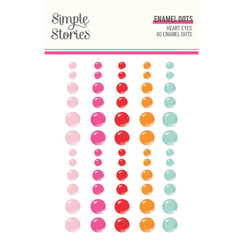Simple Stories - Heart Eyes Collection - Enamel Dots