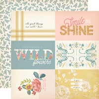 Simple Stories - Wildflower Collection - 12 x 12 Double Sided Paper - 4 x 6 Elements