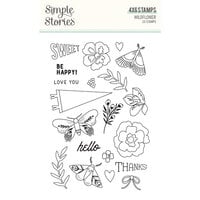 Simple Stories - Wildflower Collection - Clear Photopolymer Stamps